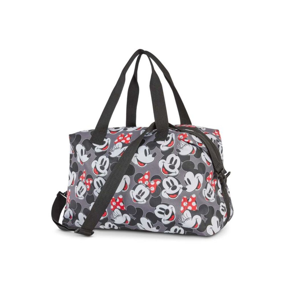 New Disney Mickey & Minnie Mouse Duffel Bag Travel Weekender Carry-On Large